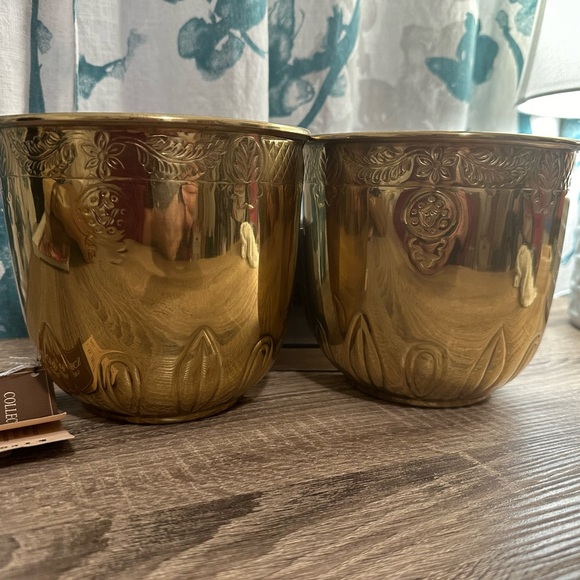 💥VINTAGE ETHAN ALLEN BRASS WALL SHELVES💥 with original tags!